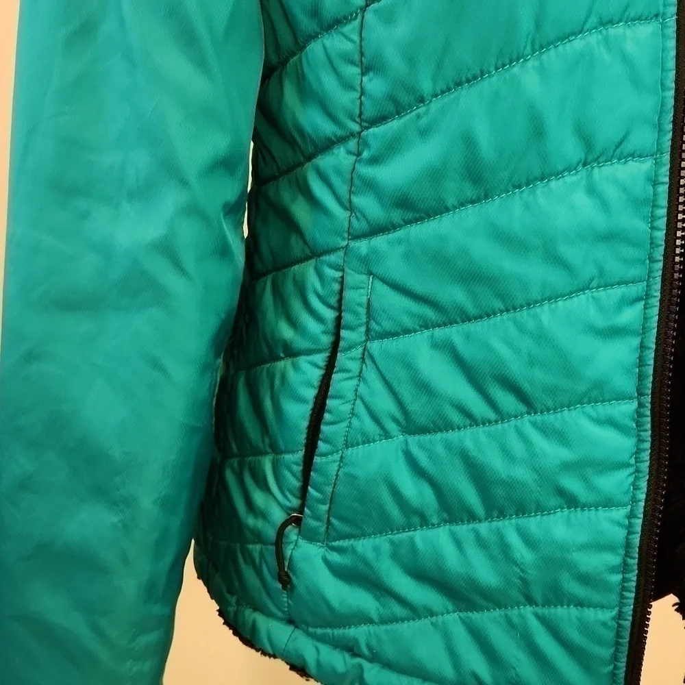 The North Face Mossbud Reversible Quilted Down Jacket Women's Sz S/P NICE!